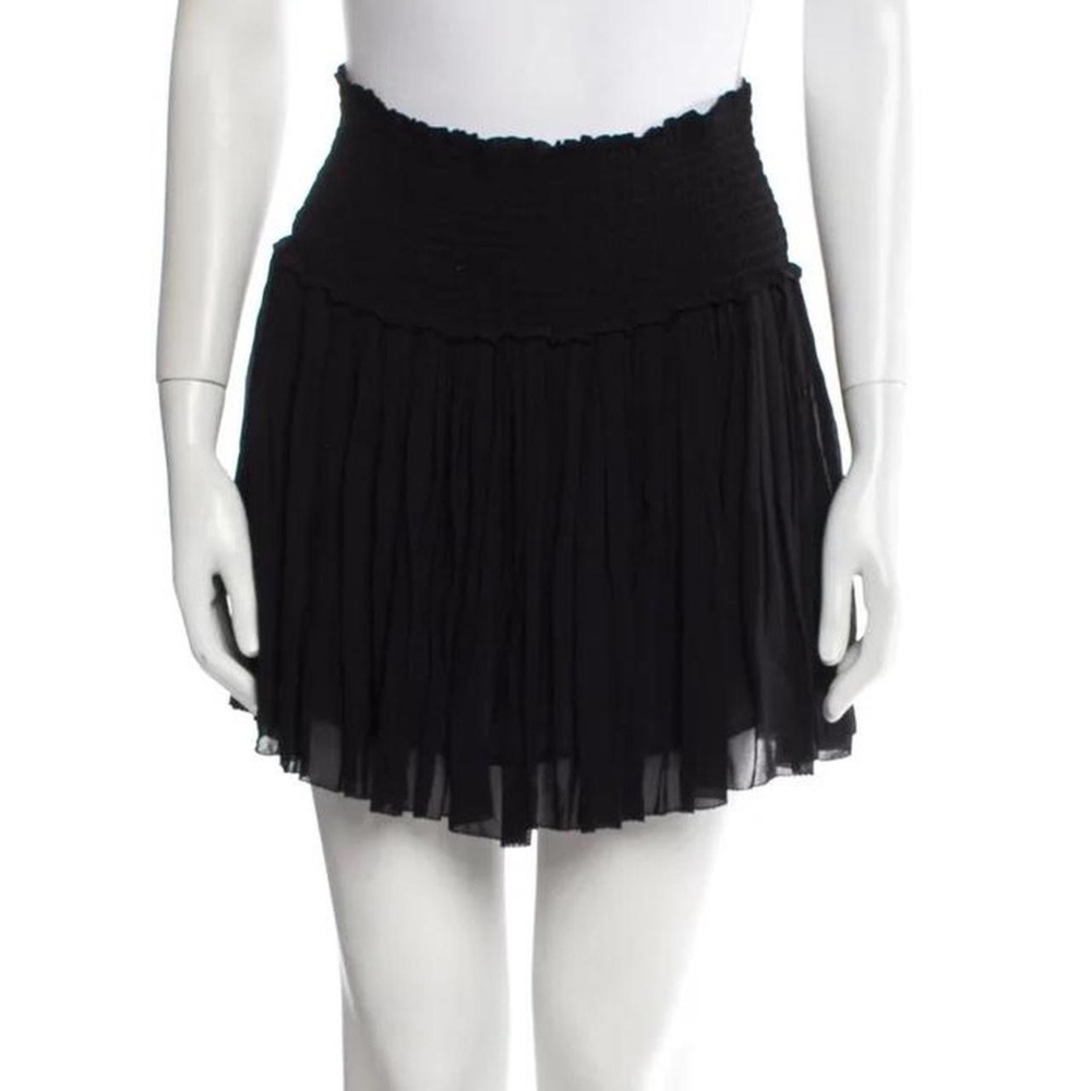 Isabel Marant Etoile black pleated mini skirt